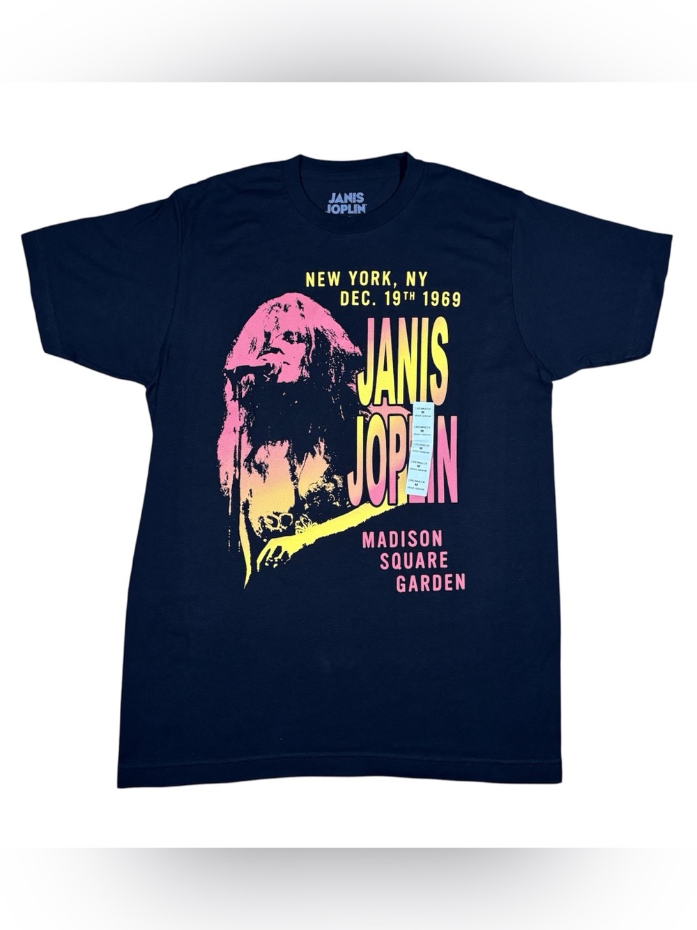 Janis Joplin Madison Square Garden 1969 New York Black Medium Graphic T-Shirt